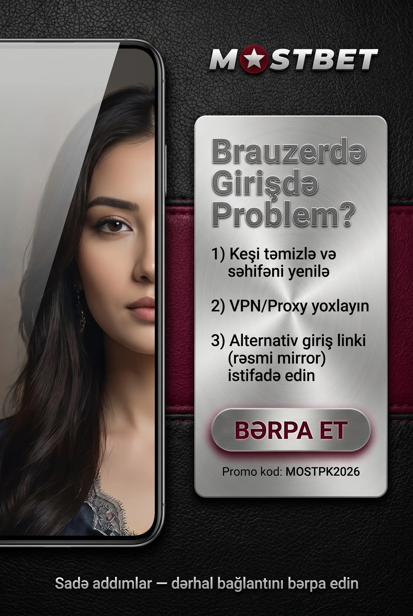 Brauzerdə geri dönüş və bağlantı yoxlaması